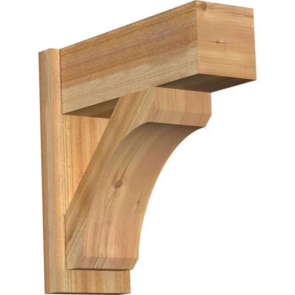 Ekena Millwork Legacy Block Rough Sawn Outlooker, Western Red Cedar, 8"W x 22"D x 22"H OUT08X22X22LEC05RWR - main
